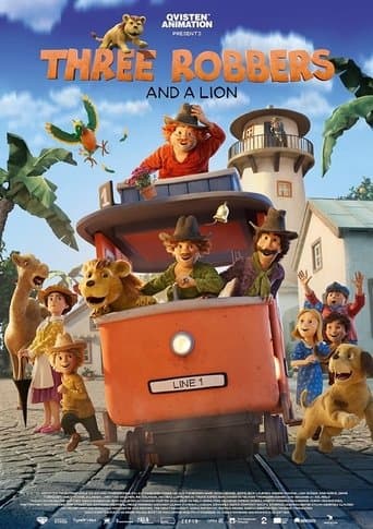 Three Robbers and a Lion Image