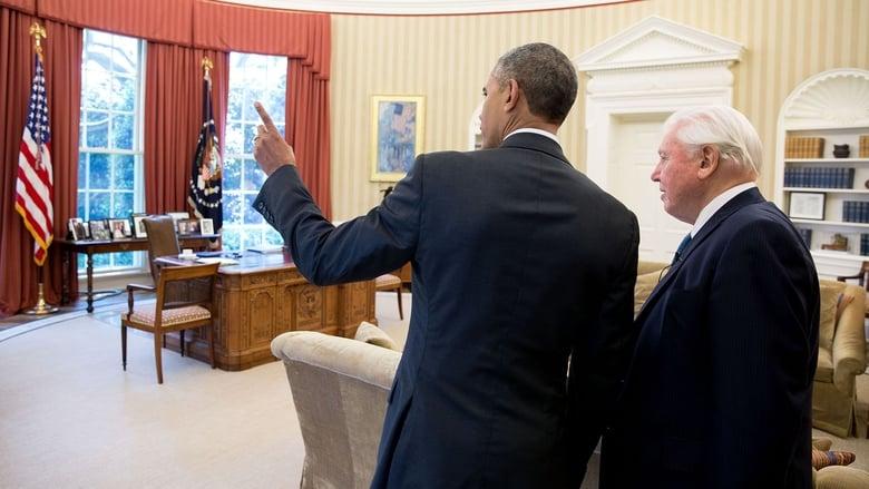 David Attenborough Meets President Obama image